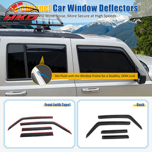 Déflecteurs de fenêtre latérale en acrylique pour Jeep Commander 06-10, pare-pluie - Product Image 2