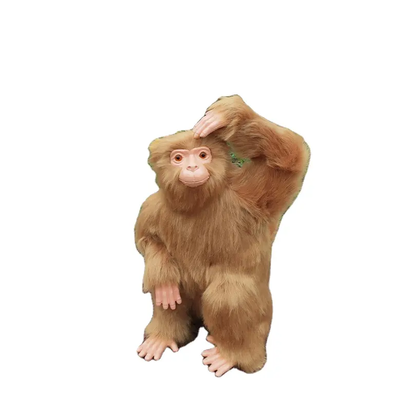 Christmas Decoration 3D Animal Model Monkey Hang on Tree Life Size Museum Display Animal Monkey Look Like Real Monkey