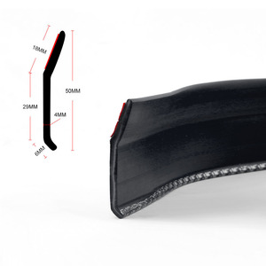 Protector de Puerta de Coche de Fibra de Carbono Universal con Cinta Adhesiva 3M YC101386-BKCF Negro - Product Image 4