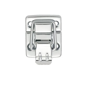 Loquet métallique pour boîte / Loquet à bec de canard avec dimensions 28*40mm, fermoir argenté pour coffres, valises et boîtes - Product Image 1