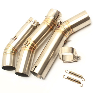 Tuyau d'échappement modifié de 15 mm de diamètre pour moto Suzuki GSXR600 GSXR750 K6 K7 K8 en acier inoxydable avec réduction du bruit - Product Image 1