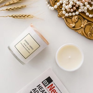 Wholesale Modern Hot Sale Luxury <strong>White</strong> Scented Soy <strong>Candles</strong> with Custom Labels Scented <strong>Candles</strong> with Wooden Lid and Gift Box - Product Image 4