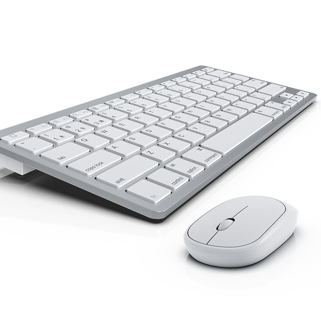New 78 Keys Factory Price Wireless Mini Keyboard Mouse Combo Battery Stand Triple Connection BT 2.4G Desktop Keyboard
