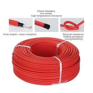 Câble d'alimentation solaire XLPE <span class=keywords><strong>PV</strong></span> DC résistant à la lumière du soleil pour <span class=keywords><strong>syst</strong></span>èmes <span class=keywords><strong>PV</strong></span> <span class=keywords><strong>Syst</strong></span>ème solaire industriel à conducteur solide en cuivre isolé - Product Image 4