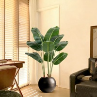 Plantes artificielles H485, arbres, plantes oiseau de paradis, décorations de sol de luxe pour salon, plantes en pot, décoration de paysage