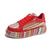 Zapatillas Deportivas Modernas y a la Moda, Coloridas y Brillantes, Nuevas, de Malla, Cómodas y Transpirables