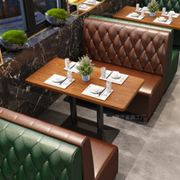 Ensemble de mobilier moderne et simple pour café, tables et chaises en bois massif, usage commercial, banquette de bar, canapé, pour snack, dessert, salon de thé