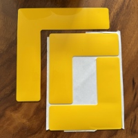 Kit de marquage de lignes de terrain en PVC acrylique adhésif en forme de T et en forme de L, résistant à l'usure et imperméable, pour le lieu de travail, le bureau, l'hôpital