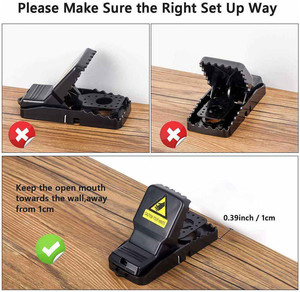 Hot Sell 6 Pack Plastic <b>Mouse</b> Trap Kill Fast <b>Mice</b> Rat Trap Reusable <b>Mouse</b> Snap Trap - Product Image 3