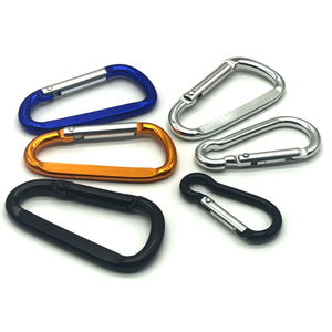 Tùy Chỉnh Nhôm Đầy Màu Sắc <span class=keywords><strong>Carabiner</strong></span> Key Ring Đen D <span class=keywords><strong>Shape</strong></span> Oval Vòng <span class=keywords><strong>Carabiner</strong></span> Clip Cho Ngoài Trời Đá Leo Móc - Product Image 1