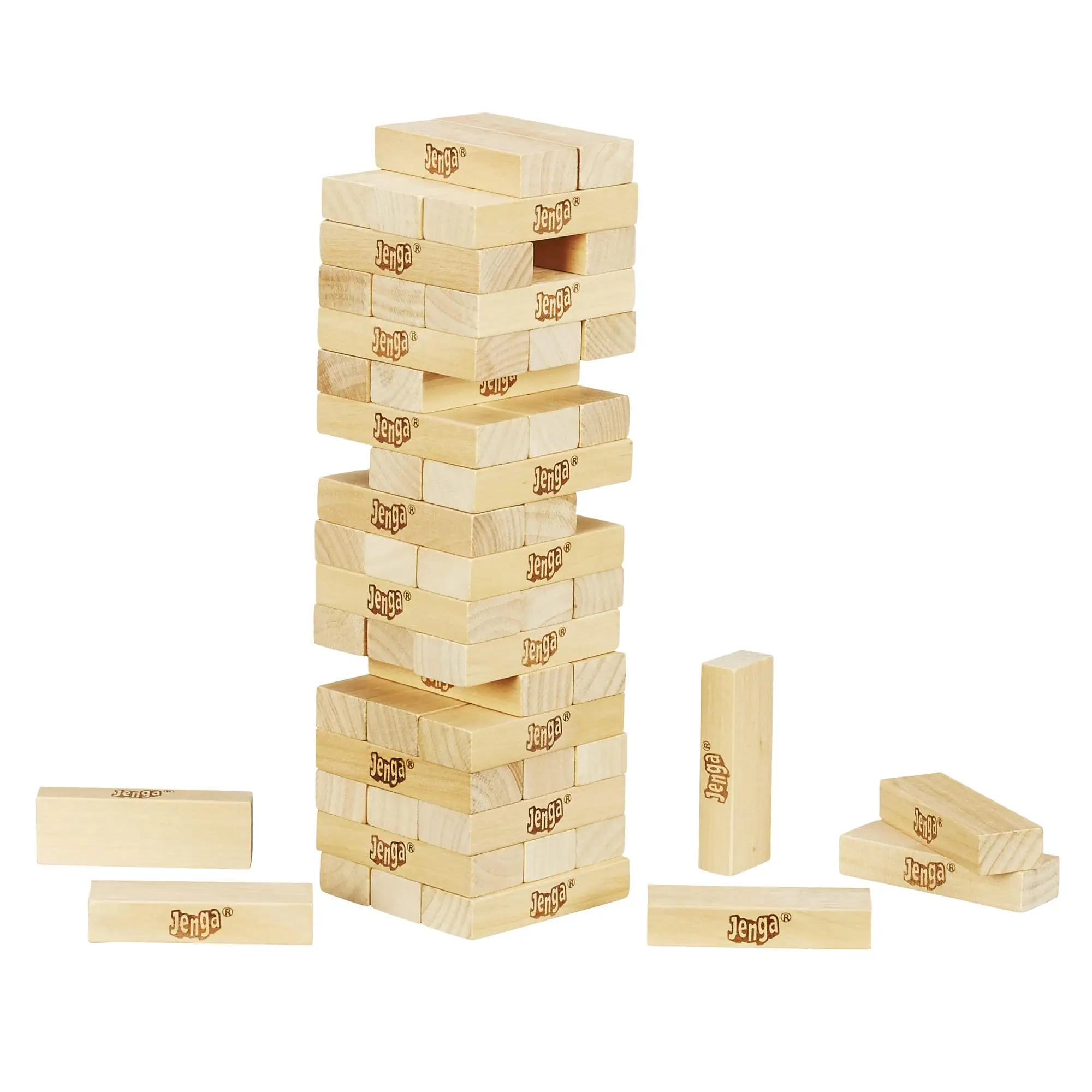 आउटडोर इनडोर लॉन खेल लकड़ी डोमिनोज़ स्टैकिंग पार्टी खिलौने लकड़ी बिल्डिंग ब्लॉक्स क्लासिक खेल Tumbling टॉवर संतुलन ब्लॉक