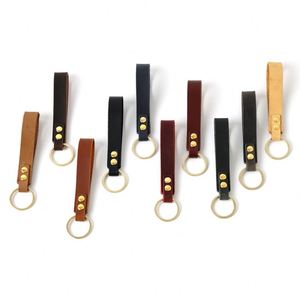 Porte-clés en cuir de vachette véritable avec logo personnalisé, pendentif en cuir, modèle de logo personnalisé, sangle à crochet métallique, clé en cuir - Product Image 2