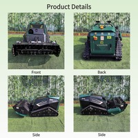 Desbrozadora Forestal RC Crawler de 1000 mm con Engranaje de Gusano Autoblocante, Corte de Ramas en Pendientes de 35 Grados, Alcance de 200 m para Terrenos Silvestres