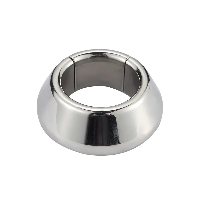 Stainless Steel Heavy Freeze Smooth Magnetic Penis Cock Ring Sleeve Bondage Ball Stretchers Delay Ejaculation BDSM For Man