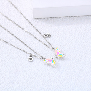 Collar de mariposa BFF magnético, conjunto de collar de amigos, regalos de joyería, <span class=keywords><strong>2022</strong></span> - Product Image 2