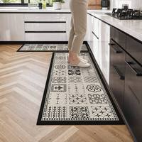 Tapis de cuisine antidérapant moderne de 2.5mm inspiré de tapis de porte en caoutchouc sans lavage salles de bain