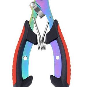 Alicates de pesca Ztc427, 21 Cm, acero inoxidable, mango azul portátil, herramienta multifuncional para señuelos, aparejos de pesca al aire libre - Product Image 5