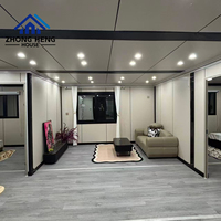 Casa Container Espandibile di Lusso 20/40ft a Prezzo di Fabbrica, Impermeabile, con Telaio in Acciaio, Pieghevole, Modulare, Casa Mobile Compatta con Cucina