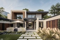 Maisons duplex de deux étages Maisons préfabriquées finies Villas de luxe préfabriquées de style moderne