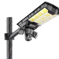 Farola Solar con Cámara 4G Wifi 6MP, Lámpara Solar de Monitoreo para Exteriores, Cámara CCTV Inalámbrica con Red y Cámara Solar de 800W
