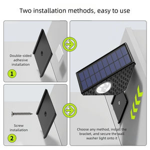 Lampu Dinding Dekoratif Tenaga Surya Photocell 3 LED untuk Pagar, Jalan, dan Patio - Product Image 3