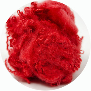 Đỏ 1.2d 51mm Trinh Nữ sợi polyester <span class=keywords><strong>PSF</strong></span> cho sợi - Product Image 1