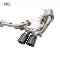 Tubos de Escape Catback de Acero Inoxidable SDO para Porsche 911 997.1 Carrera 3.6L 3.8L 2005-2008, Válvula de Vacío de Alto Rendimiento