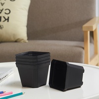 Pots de pépinière carrés transparents écologiques en plastique pour la plantation à la maison et au jardin