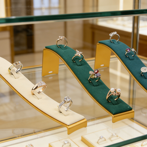 แท่นโชว์แหวนโลหะสำหรับงานออกแบบแฟชั่น ชั้นวางโชว์เครื่องประดับสำหรับตู้โชว์ - Product Image 3