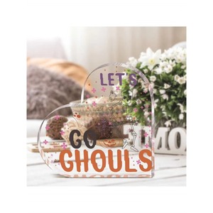 Corazones de Acrílico para Halloween - Diseños de Calabazas, Esqueletos y Fantasmas - para el Hogar, la Oficina o para Disfrutar - Product Image 2