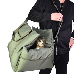 折りたたみ式オックスフォード犬用ショルダーバッグ居心地の良いキャンバス車用ベッドマット小型動物旅行快適な持ち運びソリューション - Product Image 3