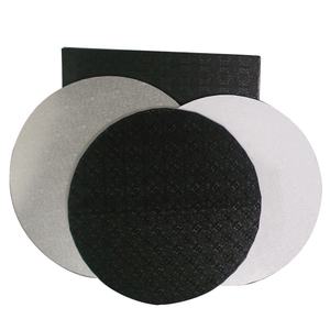 Tablero cuadrado de tartas de MDF, Base de tambor de pastel dorado de plata blanca para decoración de tartas, Círculo de fábrica al por mayor - Product Image 2