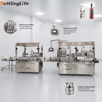 Machine de remplissage automatique à piston pour lait pur, huile comestible, vinaigre et liquides d'assaisonnement, 250 ml, avec servomoteur