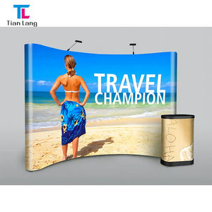 Tamaño personalizado 8x8ft Soporte de fondo Arco de metal Soporte de fondo 3 piezas Publicidad Feria comercial Soporte de exhibición Exposición Banner de pared - Product Image 2