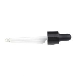 24/410 Luxury <b>Dropper</b> Cap Black Plastic Non-Spill Cap for Essential Oil <b>Dropper</b> <b>Bottle</b> - Product Image 2