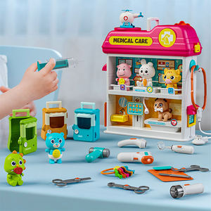 Juego de Médicos de Familia de alta calidad, juguetes de plástico para juego de simulación, herramientas médicas para niños, kits de Juguetes - Product Image 2