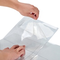 Boîte en plastique jetable pliable claire personnalisée de vente chaude pour l'emballage de cadeau
