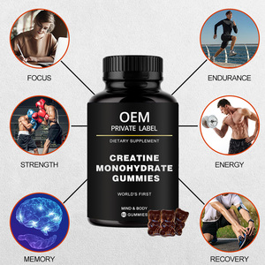 Monofilamento de creatina para hombres y mujeres, suplemento de construcción muscular de goma para preentrenamiento, Etiqueta Privada, OEM - Product Image 5