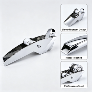 Support d'ancre incliné de qualité marine supérieure AISI 316 pour yacht, rouleau de proue à haute brillance, conception auto-lanceuse pour la pêche - Product Image 4