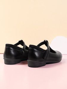 Wholesale Leather Girls KIds T Bar Mary Jane Fashion Princess Walking Comfortable Ballroom Black <b>School</b> Shoes for Kids - Product Image 6