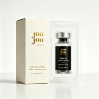 Boîte en papier haut de gamme pour l'emballage de flacons de 3 ml, 5 ml, 10 ml avec plateau intérieur en plastique, boîte d'emballage pour peptides