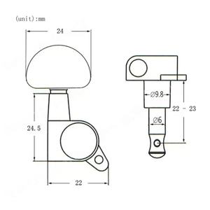 <span class=keywords><strong>Chevilles</strong></span> d'accordage pour guitare électrique acoustique, en cuivre entièrement fermées, avec boutons et cordes, vente en gros - Product Image 2