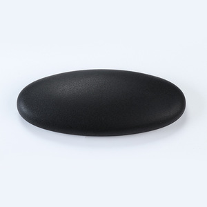 Coussinets pour pieds de chaise 225x95mm en polyuréthane noir, coussinets d'ameublement anti-choc - Product Image 1