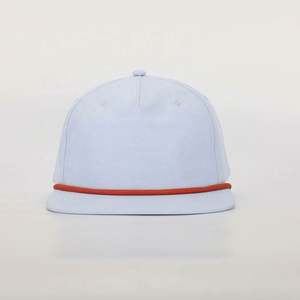 Gorra Deportiva de 5 Paneles con Visera Plana, Diseño Personalizado OEM al por Mayor, con Logotipo Bordado, Poliéster, Orificios Cortados con Láser, Estilo Moderno - Product Image 2