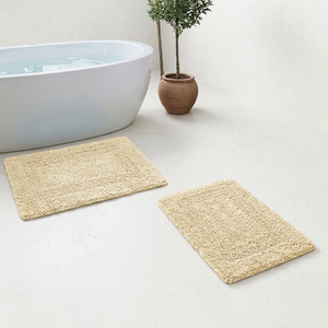 Factory Direct Cotton Tufted Waterproof Bath <b>Mat</b> <b>for</b> Home Use Non-slip Flower Sea Wave Absorbent Thick Cushioned <b>Bathroom</b> <b>Mat</b> - Product Image 2