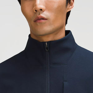 Veste de golf classique sportive pour homme, col montant, fermeture éclair, coupe régulière, extensible, manches longues, sports de plein air, logo avant, manteaux - Product Image 5