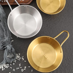 <span class=keywords><strong>Bol</strong></span> polyvalent avec poignée de style logo personnalisé <span class=keywords><strong>bol</strong></span> à salade de fruits de cuisine dorée argentée bols à tremper en métal pour restaurant - Product Image 4