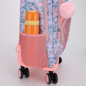 OEM Universal Wheel School Trolley <strong>Bag</strong> for Girls Wholesale Factory Direct Travel <strong>Roller</strong> <strong>Bag</strong> with Zipper Closure Student Backpack - Product Image 6