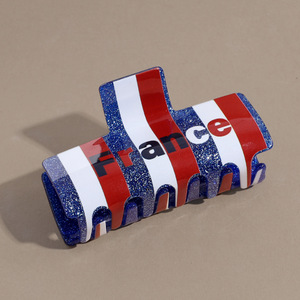 Pince à cheveux créative à thème football, motif drapeau national, en plastique, type requin, accessoire pour femmes <span class=keywords><strong>et</strong></span> filles, vente chaude - Product Image 4
