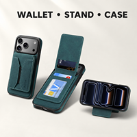 Étui de téléphone magnétique en similicuir PU personnalisé OEM/ODM Denior avec sensation de peau et chargement sans fil pour Apple 17/16/15/14/13 Series